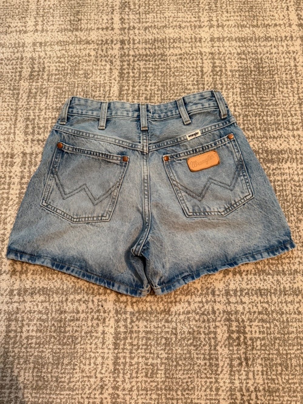 Wrangler Vintage Light Blue High-Rise Denim Shorts